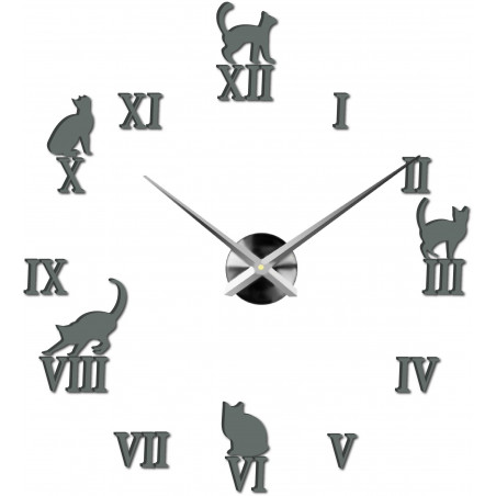 Adhesive wall clock, luxury clock on stent, plastic clock