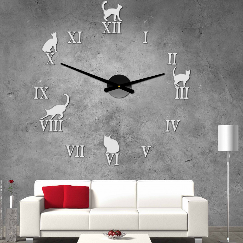 Stick-on wall clocks,luxury stent clocks,plastic clocks