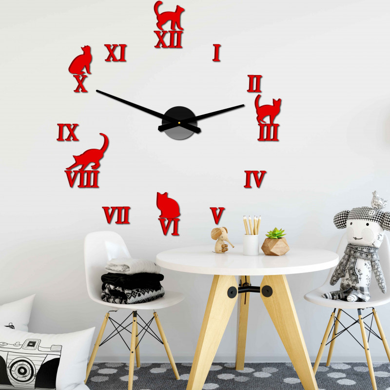 Stick-on wall clocks,luxury stent clocks,plastic clocks