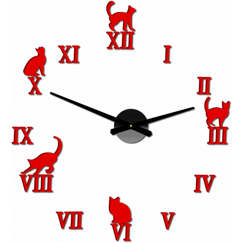 Stick-on wall clocks,luxury stent clocks,plastic clocks