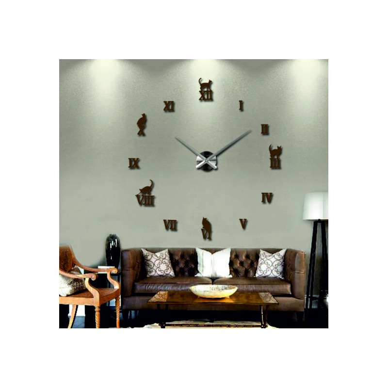 Stick-on wall clocks,luxury stent clocks,plastic clocks