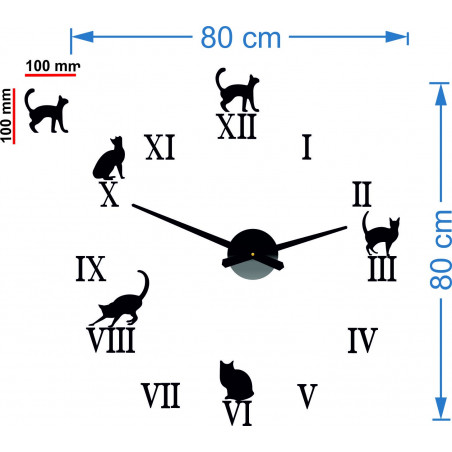 Dimensions of wall clocks, wall clock design