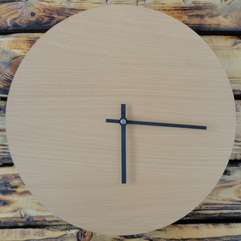 Wall clock COLORED HDF Olive