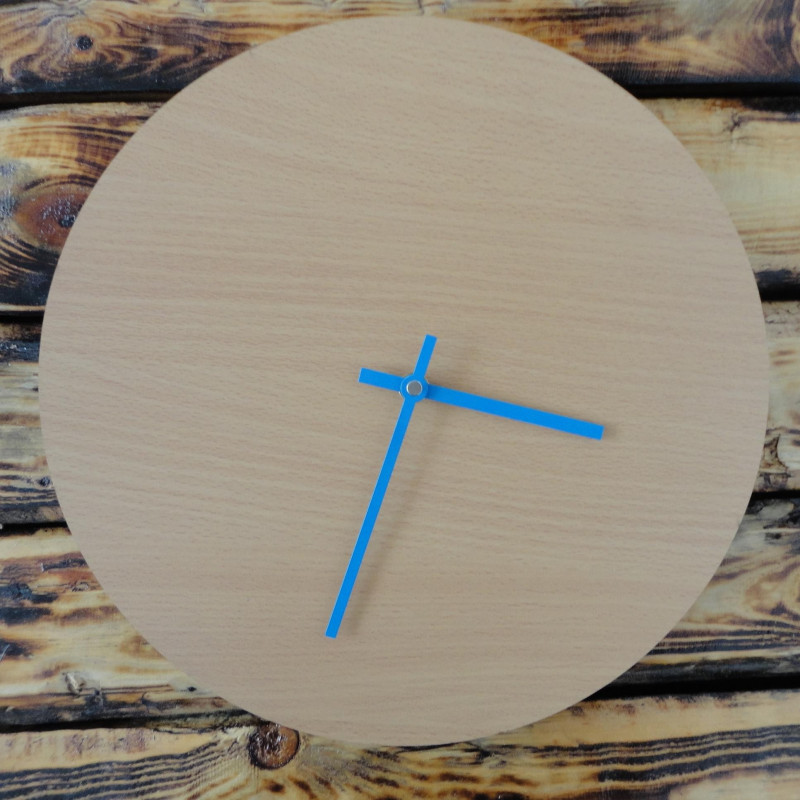 Wall clock COLORED HDF Olive