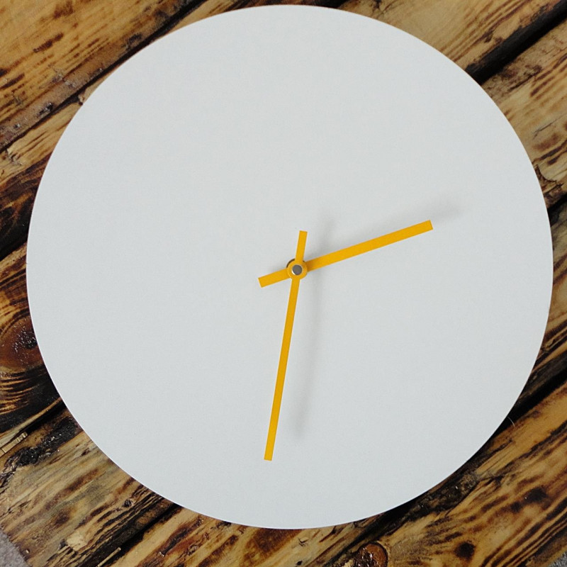 Wall clock COLORED HDF Olive