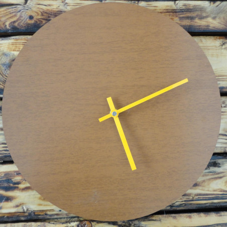 Wall clock COLORED HDF Olive