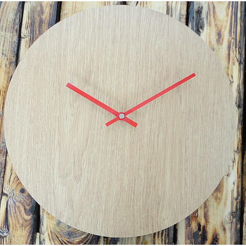Wall clock COLORED HDF Olive