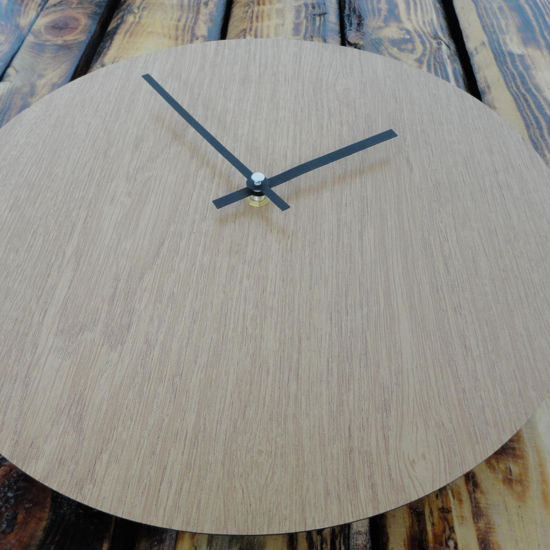 Wall clock COLORED HDF Olive