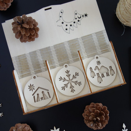 Set of Christmas decorations that will please 1 set-18 pieces Set of Christmas decorations that will please 1 set-18 pieces