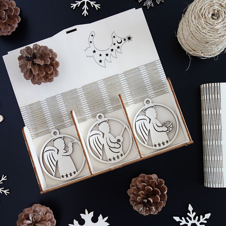 Ornaments for Christmas tree, 1 set-18 pieces