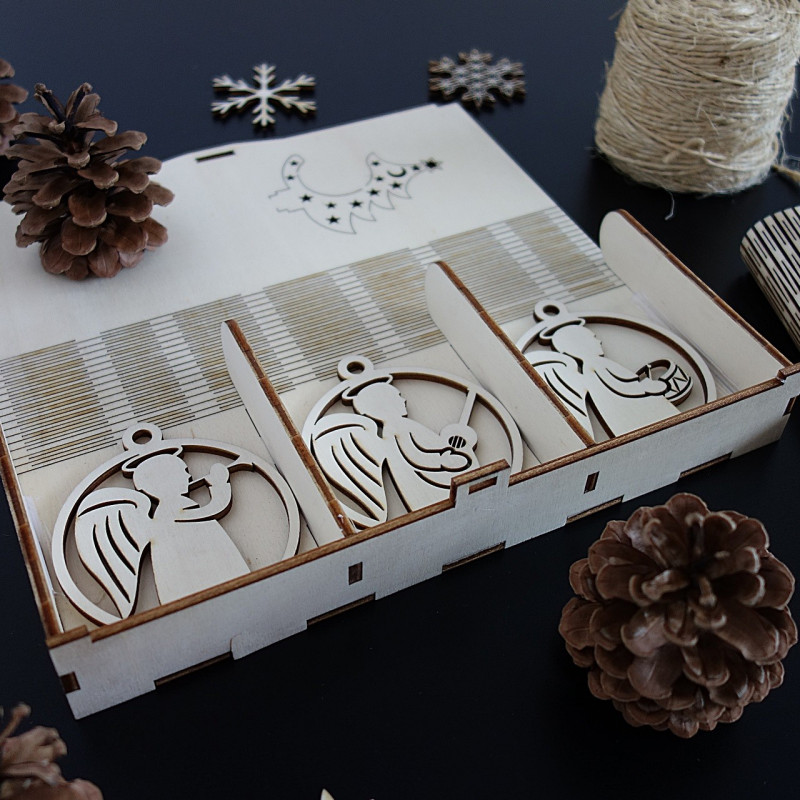 Ornaments for Christmas tree, 1 set-18 pieces