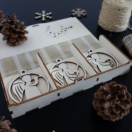 Ornaments for Christmas tree, 1 set-18 pieces