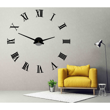 Adhesive wall clock Roman 2D plexiglass Adhesive wall clock Roman 2D plexiglass
