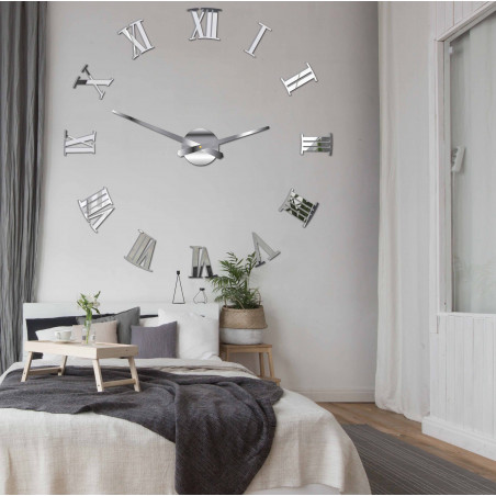 Adhesive wall clock Roman 2D plexiglass Adhesive wall clock Roman 2D plexiglass