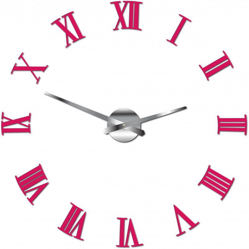 Adhesive wall clock Roman 2D plexiglass