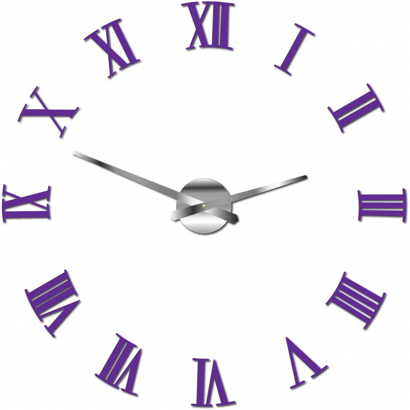 Adhesive wall clock Roman 2D plexiglass
