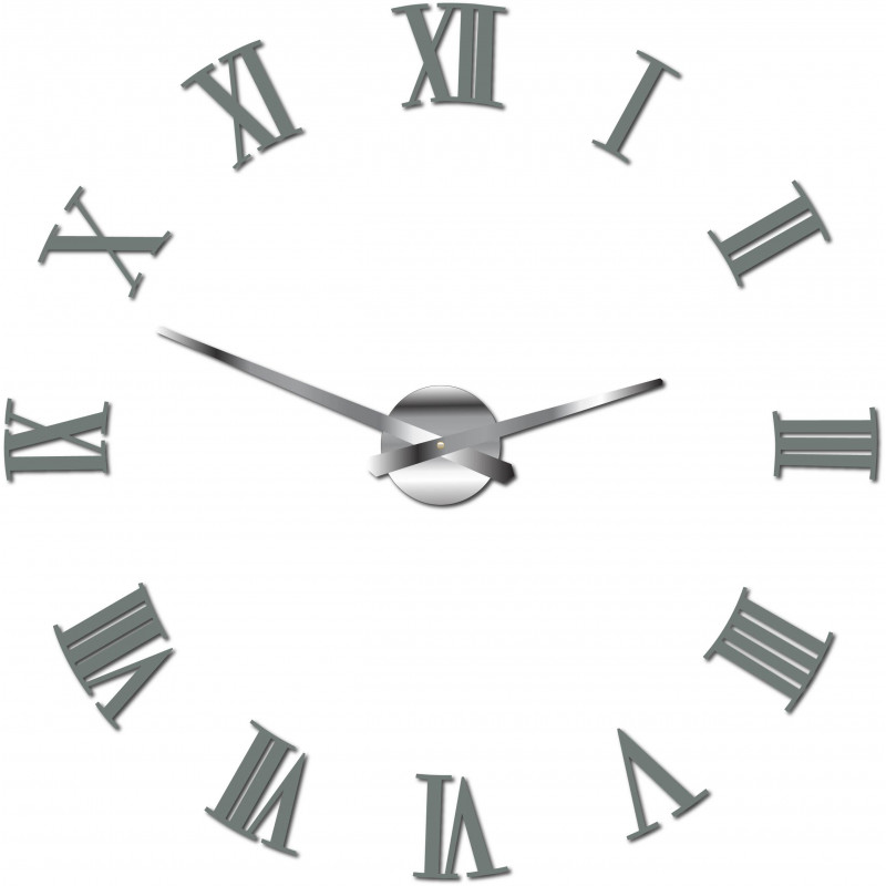 Adhesive wall clock Roman 2D plexiglass