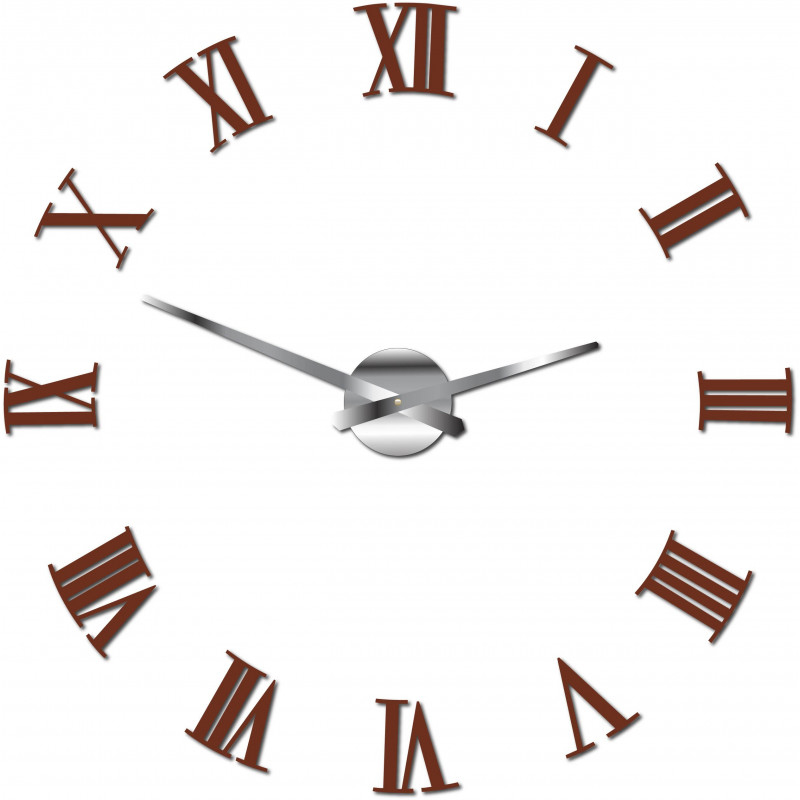 Adhesive wall clock Roman 2D plexiglass