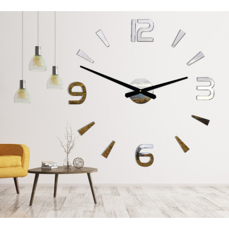 Modern wall clock adhesive Stor 2D plexiglass