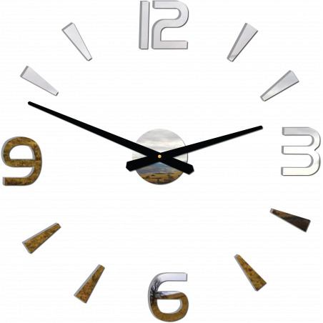 Modern wall clock adhesive Stor 2D plexiglass