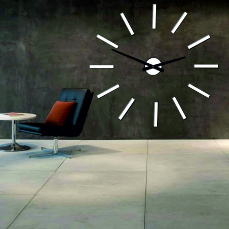 Modern wall clock 2D plexiglass MIRROR Modern wall clock 2D plexiglass MIRROR