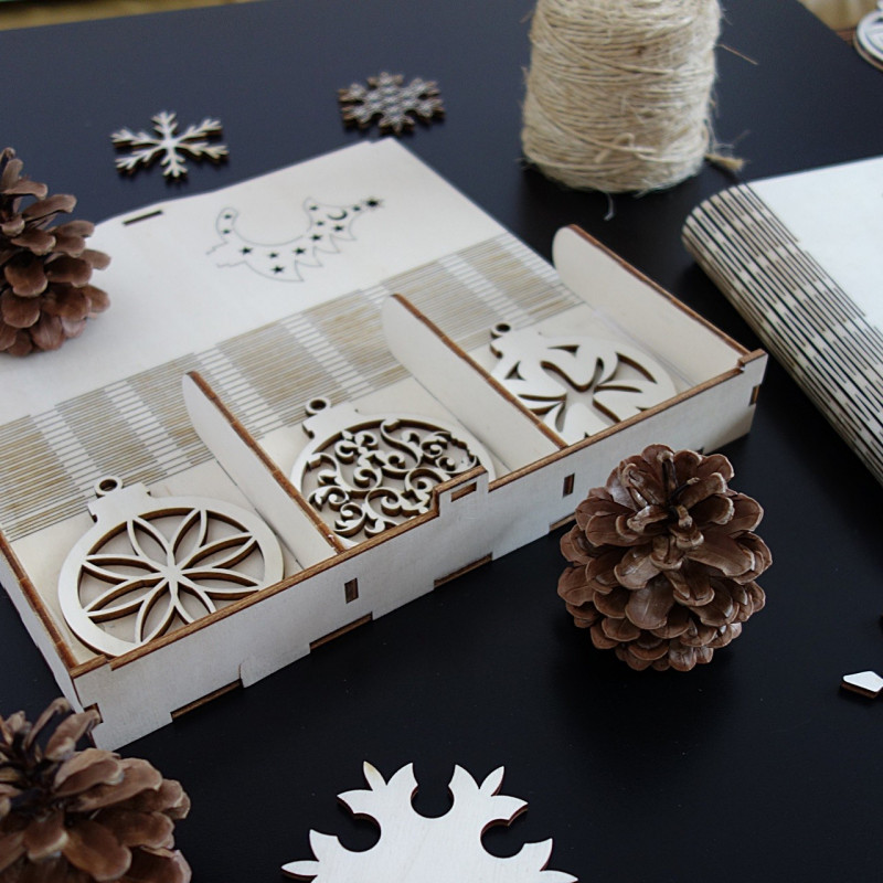 Set of Christmas decorations for Christmas, 1 set-18 pieces