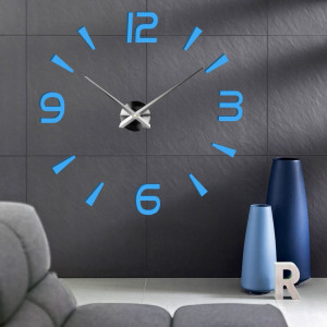 Adhesive wall clock, luxury clock on stent, plastic clock