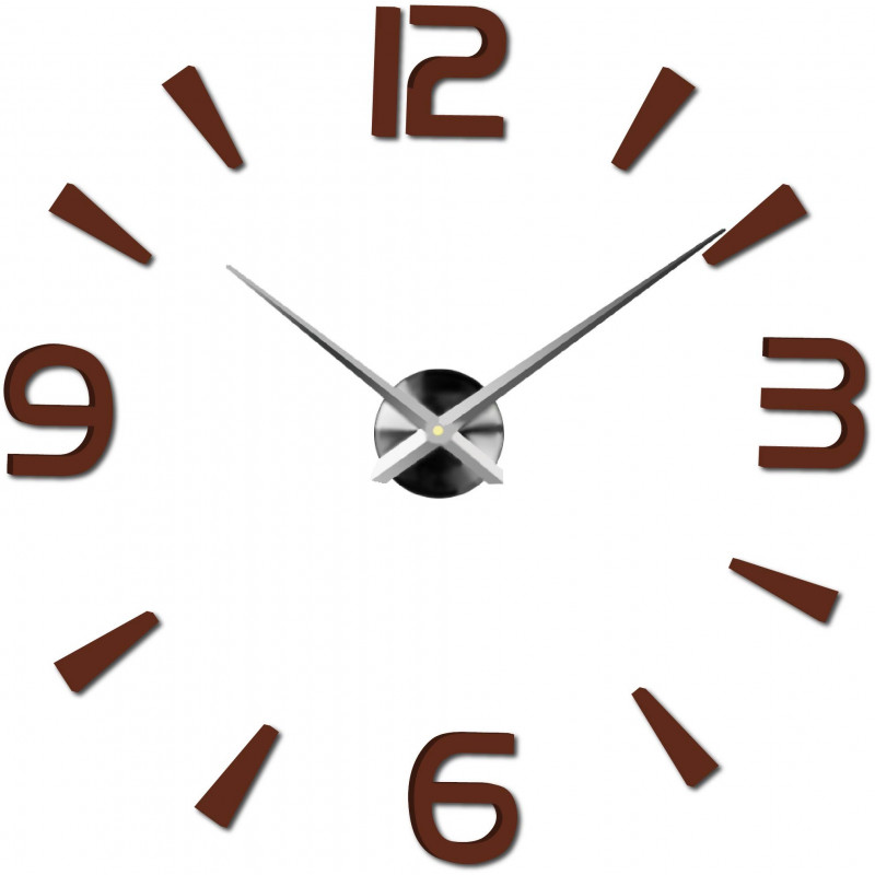 Adhesive wall clock, luxury clock on stent, plastic clock
