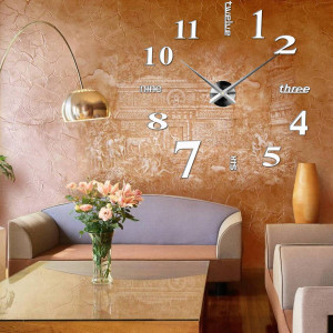 Stick-on wall clocks,luxury stent clocks,plastic clocks