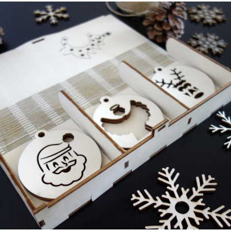 Collection of Christmas tree decorations, 1 set -18 pieces