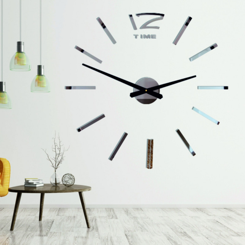 Large adhesive wall clock OMEGA. Plexiglass XMOMO