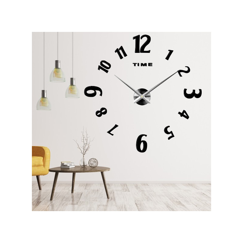 Stick-on wall clocks,luxury stent clocks,plastic clocks