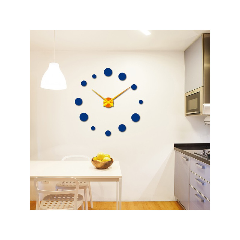 Large wall clock dot (modern wall clock) DEKORAJ
