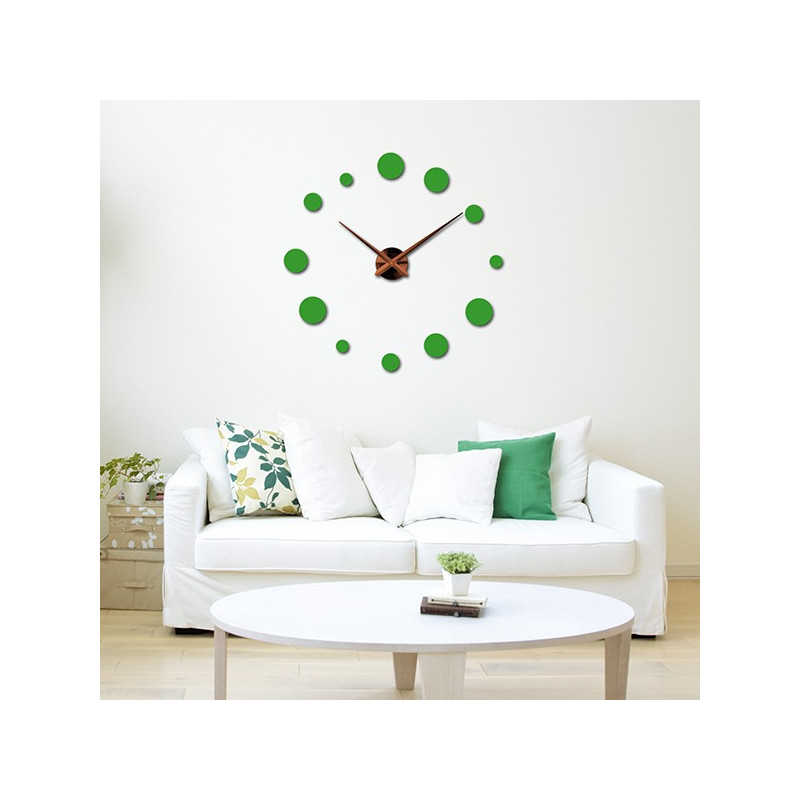 Large wall clock dot (modern wall clock) DEKORAJ