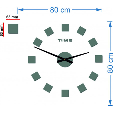 Large wall clock STYLESA 2D