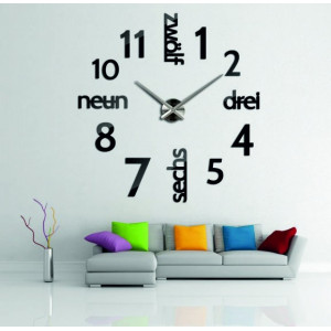 Modern clock on the DIY DRYWALL wall clock