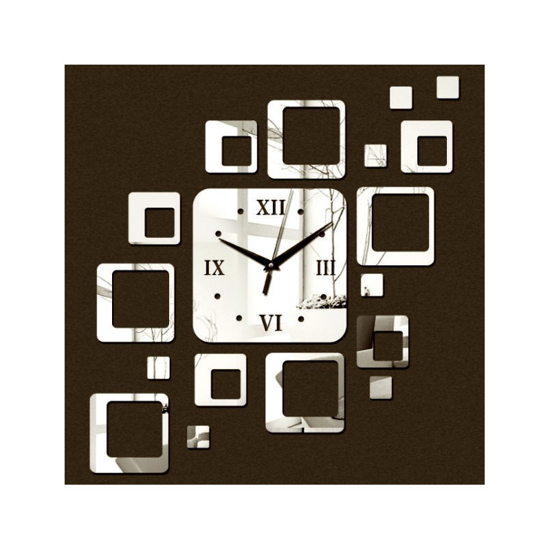Modern square wall clock 50x40 cm FIGARO