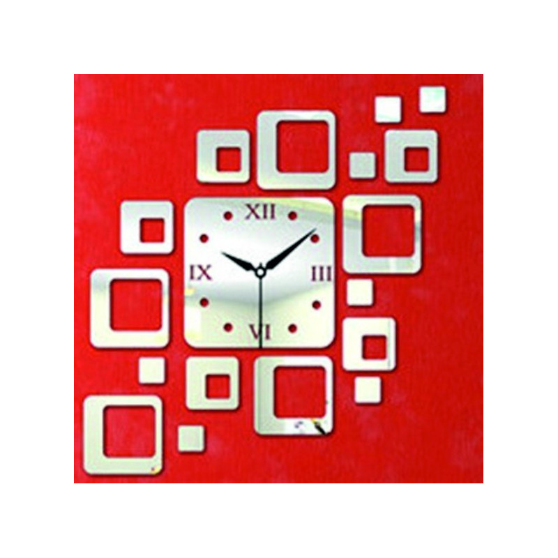 Modern square wall clock 50x40 cm FIGARO
