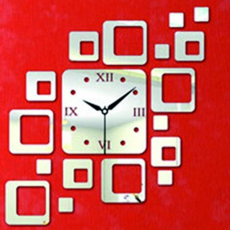 Modern square wall clock 50x40 cm FIGARO Modern square wall clock 50x40 cm FIGARO