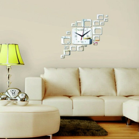Modern square wall clock 50x40 cm FIGARO Modern square wall clock 50x40 cm FIGARO