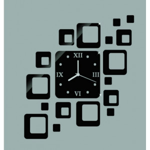 Modern square wall clock 50x40 cm FIGARO 2