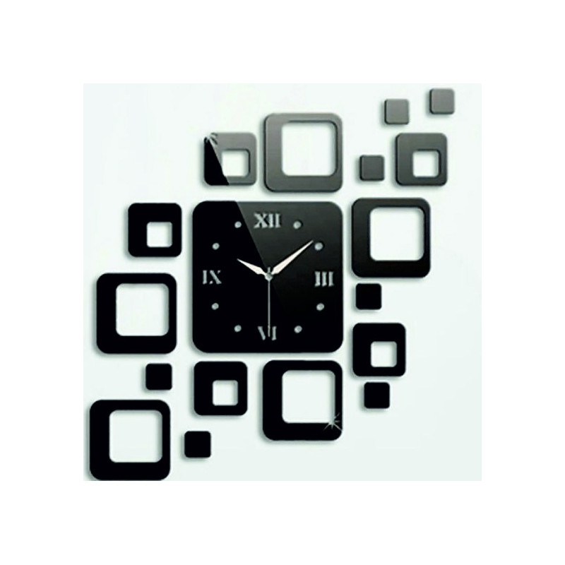 Modern square wall clock 50x40 cm FIGARO