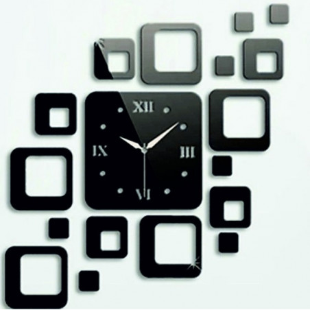 Modern square wall clock 50x40 cm FIGARO Modern square wall clock 50x40 cm FIGARO