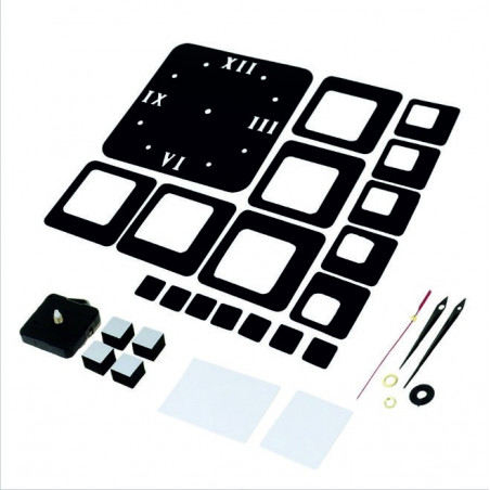 Modern square wall clock 50x40 cm FIGARO Modern square wall clock 50x40 cm FIGARO