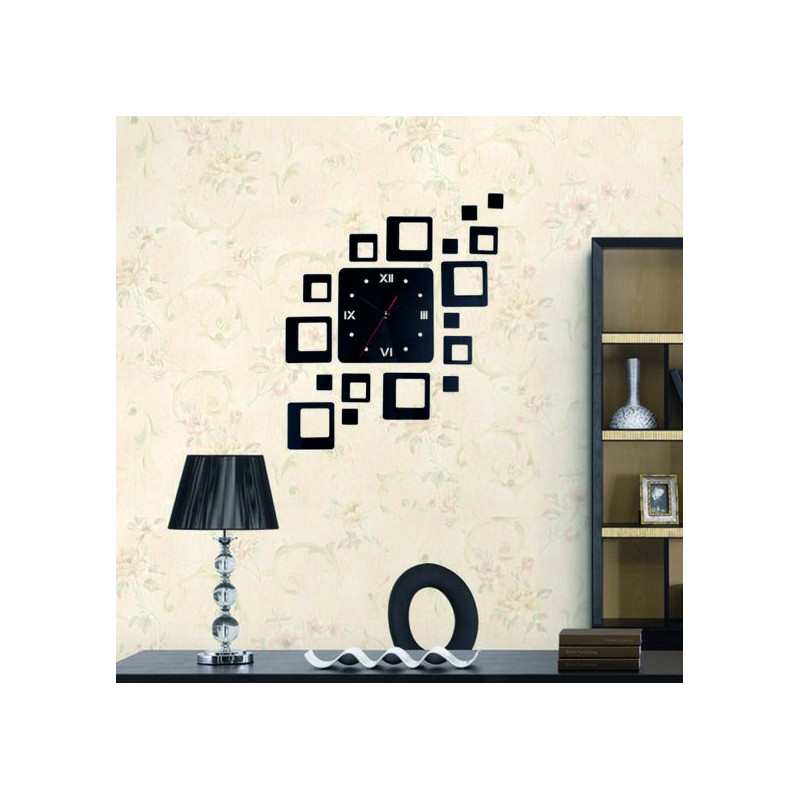 Modern square wall clock 50x40 cm FIGARO