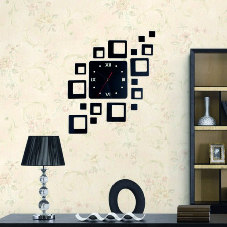 Modern square wall clock 50x40 cm FIGARO Modern square wall clock 50x40 cm FIGARO