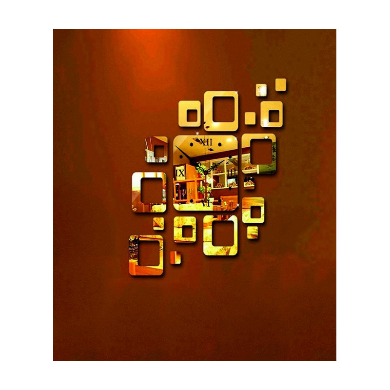 Modern square wall clock 50x40 cm FIGARO