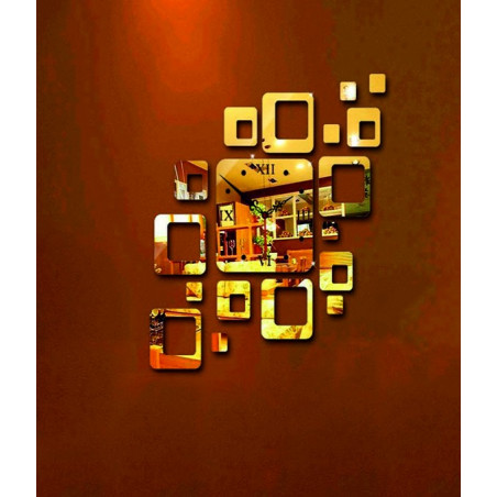 Modern square wall clock 50x40 cm FIGARO Modern square wall clock 50x40 cm FIGARO