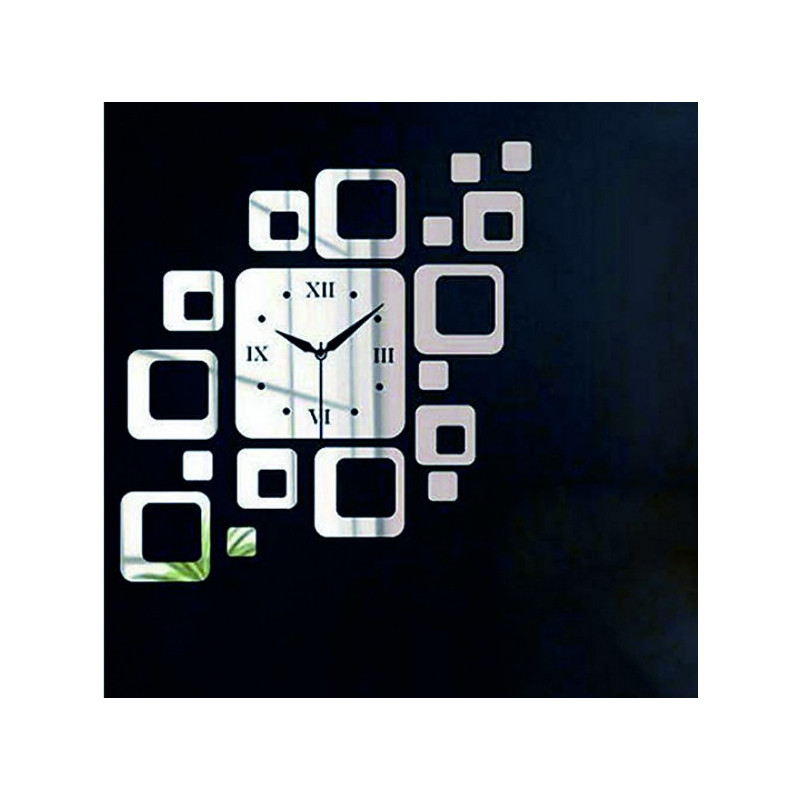 Modern square wall clock 50x40 cm FIGARO