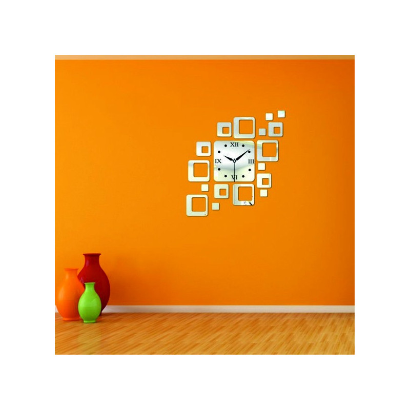 Modern square wall clock 50x40 cm FIGARO